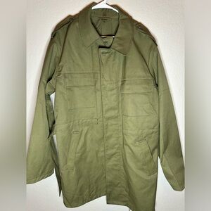 Vtg. OZ KPT. NALEPKU PRESOV Green military field coat size large